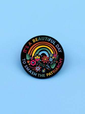 1pc Slogan Letter Casual Street Style Cute Cartoon Zinc Alloy Brooch Pin, Used For Backpacks, Briefcases, Jackets, Fashion Accessories, Gifts Pin For Clothes Bag Charm School Kpop Teacher Supplies Bag Charms Office Accessories Shirts Jewelry Christmas Halloween Autumn-Winter Accessories,Suitable For Teens, Youth,Men,Casual, Outdoor, Athletic, Vacation, Graduation Gifts, Birthday, Daily Wear Clothes Pin Funny Teacher Gifts