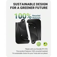 Tesla Series Mud Flaps 4pcs,Including 2020-2025 Model Y,Model 3 2024 Highland,Tesla Cybertruck,Tesla Car Tuning Accessories,Splash Guards MudFlaps Mudguards - Black - View 5