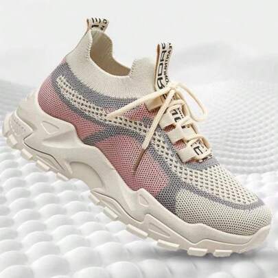 Zapatillas de deporte transpirables antideslizantes para mujer, zapatillas deportivas para caminar para mujer, zapatillas de tenis para correr de malla ligera y transpirable, zapatillas deportivas transpirables