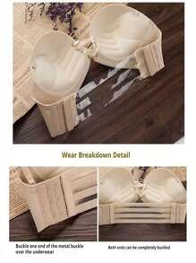 3pcs Elastic Bra Strap Extender, Comfortable Adjustable Bra Hook Extension For Women Bras And Underwear Accessories - Black and White Skin Combination - View 7