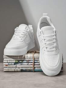 scarpe sportive alla moda con suola spessa, per uomo taglia grande, versatili, scarpe da ginnastica casual