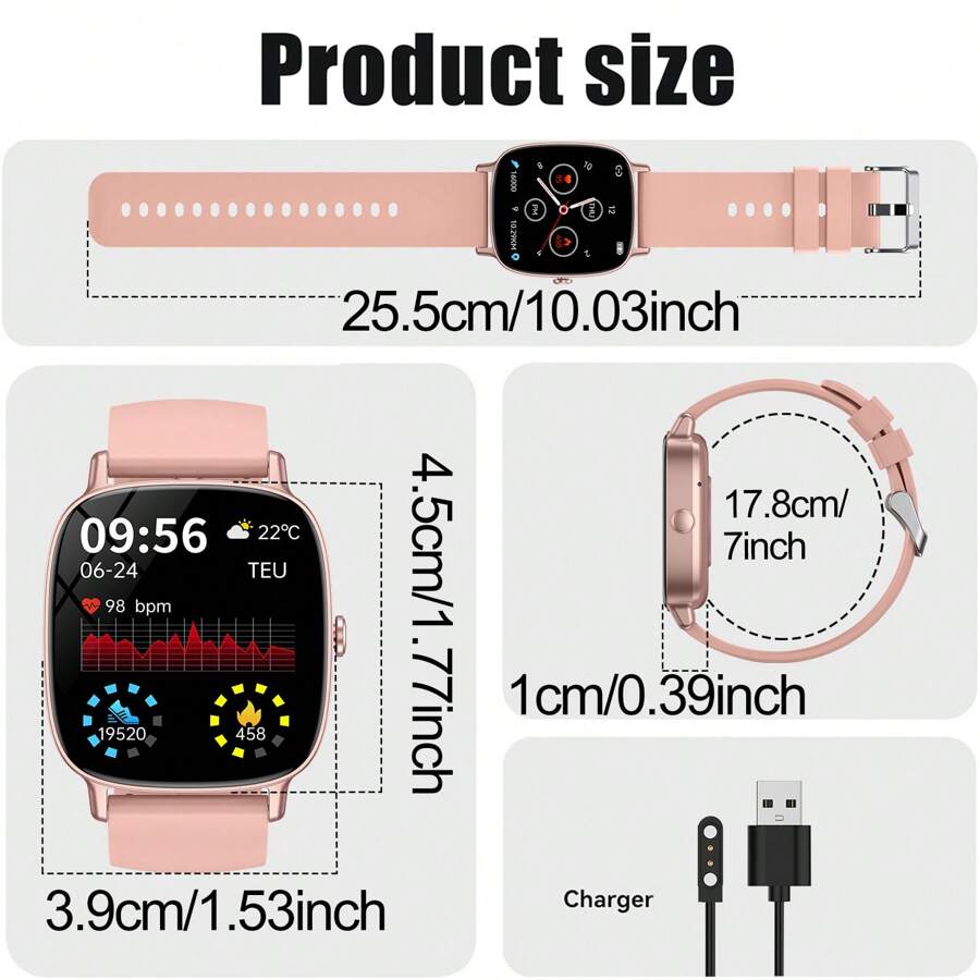 Homailida Montre Connectée Femme avec Appels, 123 Modes Sportifs, IP68