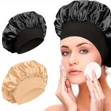1 Adjustable Satin Nightcap With Tie, Suitable For Both Men And Women - Protects Hair From Frizz And Breakage, Luxurious Satin Wide Hat - Perfect For Daily Use Or Special Occasions Mother's Day Flowers Gifts Under $50 Mother's Day Flowers, Personalized Gifts For Mom, Last Minute Gifts, Mother's Day Ideas, Mothering Sunday Gifts, Handmade Cards For Mum, Best Mother's Day Gifts Under $50 Home Bathroom Decor Fall Decor Back To School Hair Bonnet