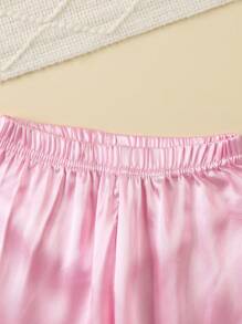 Set di pigiama da ragazza con maglietta a maniche lunghe e pantaloni, colore rosa