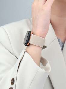 1 Stück Sportarmband für Apple Watch aus atmungsaktivem Nylon mit Klettverschluss, kompatibel mit Apple Watch 38/42/40/44/41/45/49/42(Serie 10)/46mm, elastisch und praktisch für Herren und Damen, kompatibel mit Apple Watch Serie 10/9/8/7/6/5/4/3/2/1/Ultra/SE Zubehör