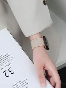 1 Stück Sportarmband für Apple Watch aus atmungsaktivem Nylon mit Klettverschluss, kompatibel mit Apple Watch 38/42/40/44/41/45/49/42(Serie 10)/46mm, elastisch und praktisch für Herren und Damen, kompatibel mit Apple Watch Serie 10/9/8/7/6/5/4/3/2/1/Ultra/SE Zubehör