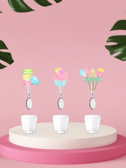Colherzinha Brigadeiro Tema Doceria  50 Unidades