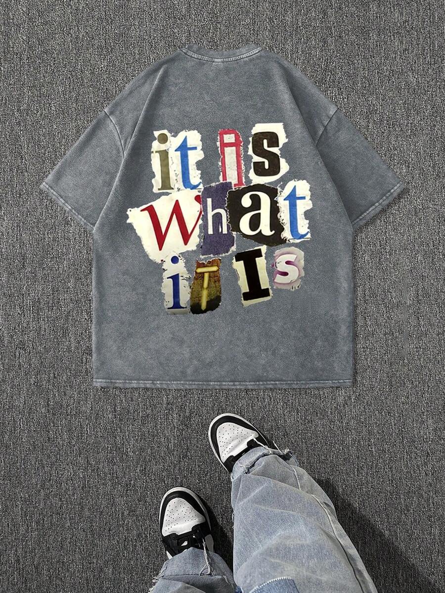 Hemo Men's Regular Fit Casual Comfortable Crew Neck T-Shirt, Suitable For Daily Wear Short Sleeve Top, Summer Menswear - Grey - View 1