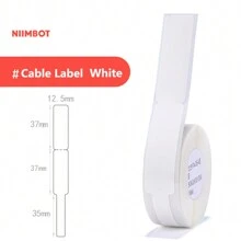 Original Niimbot D11 Cable Label Sticker For D110 D101 Pinter Labels Cable Office Wire Identification Tag Network Cord Waterproof Marking - Single Roll - View 6