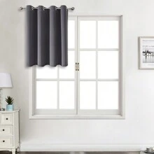 1 Paneel / 2 Paneele / Mehrere Größenoptionen, Premium-Gardine mit dreifacher Gewebekonstruktion, schwer verdunkelnd und wärmeisolierend, mit Ösen an der Oberseite, geeignet für Schlafzimmer, Wohnzimmer, Esszimmer, Küche, blockiert Licht und bietet Privatsphäre - Dunkelgrau - Übersicht 29