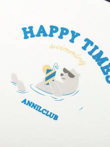 Annil Long-Sleeved Homewear Sets For Children's Clothing. Made Of Modal Fabric, They Are Breathable And Suitable For Spring, Serving As Underwear For Layering Or Pajamas.