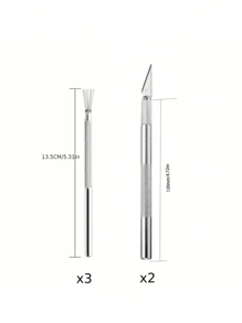 2/3/4/5 Stück Feder-Draht-Textur Töpferwerkzeuge Modellierwerkzeuge für Polymer-Ton, DIY-Keramikpinsel, Töpferwerkzeuge, Tortenzubehör