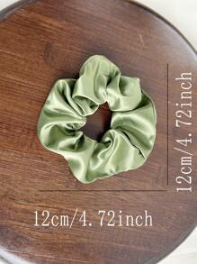 6pcs/Set Sage Green Satin Scrunchie Hair Accessories, Hair Accessories For Women, Hair Tools, Beauty Accessories, Curly Hair Accessories Hair, Hair Accessory, Hair Accessories,Accessories, Hair Accessories For Women,Fall,Travel, Hair Tools,Accessories Women, Hair Stuff,Curly Hair,Scrunchies,Scrunchies Hair,Curly Hair Accessories,Gifts,Travel,Gifts For Women,Hair Stuff,Stocking Stuffers For Women,Stocking Fillers Women,Stocking Stuffers For Adults,Stocking Fillers For Adult,Hair Stuff,Women's Accessories,Stocking Stuffer,Coming-Of-Age Hair Accessory,Christmas Hair Accessories,Gift Ideas For Women,Beauty Stocking Fillers,Christmas Gifts For Women Head Accessories - Green - View 2