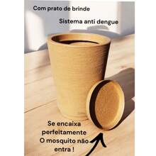Kit Of 3 Polyethylene Plant Pots S - M - L With Saucer - Màu be - Xem 6