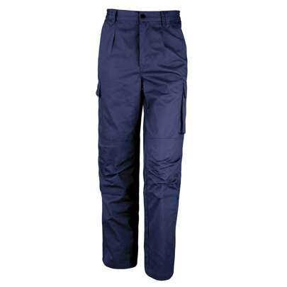 Result Mens Action Work Trousers (Navy) - 270gsm 65% Polyester/35% Cotton