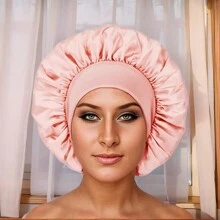 1 Adjustable Satin Nightcap With Tie, Suitable For Both Men And Women - Protects Hair From Frizz And Breakage, Luxurious Satin Wide Hat - Perfect For Daily Use Or Special Occasions Mother's Day Flowers Gifts Under $50 Mother's Day Flowers, Personalized Gifts For Mom, Last Minute Gifts, Mother's Day Ideas, Mothering Sunday Gifts, Handmade Cards For Mum, Best Mother's Day Gifts Under $50 Home Bathroom Decor Fall Decor Back To School Hair Bonnet