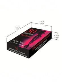 1 pieza Juego de cartas de poses sexuales para adultos en pareja, productos SM, juguetes sexuales, juguetes de coqueteo y comandos de dormitorio, incluye ilustraciones, regalos traviesos para Halloween/Navidad/Día de San Valentín, entretenimiento para fiestas, perfecto para una cita perfecta - 54 cartas