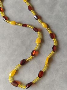 Free Gift Box Natural Baltic Amber Baroque Long Necklace Gemstone Vintage Accessorize For Calm And Peace Energy Presents For Her Anniversary Christmas Birthday