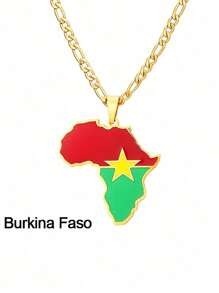 1 pièce Collier Minimaliste Personnalisé avec Carte de l'Afrique, Convient pour le port quotidien des hommes. Le collier avec carte est un choix idéal comme cadeau pour les amis, montrant la qualité exquise et le style de conception européen et américain populaire pour les hommes. Un bijou indispensable pour les hommes