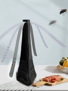 2pcs, Fly Fans For Tables, Electric Fly Swatter Fan For Outside Or Inside Meal, Keep Flies Away, Picnic Fan For Table Use, Fly Repellent Fans For Barbeque, Party, Restaurants, Home, Events, Battery Operated Food Spinning Fan, Portable Anti-Fly Fan - Black - View 9