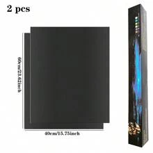 2/4/6 Stück 40 x 33 cm Backmatten, wiederverwend- und antihaftbeschichtet, ofensicher und hitzebeständig für Grill, einfach zu reinigende Back- und Grillmatten, Küchenhelfer