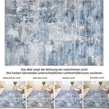 Tappeto Boho soggiorno camera da letto tappeti a pelo corto lavabili morbidi antiscivolo dal design vintage - Grigio - Visualizzare 8
