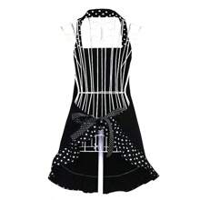 1 Stück verstellbare Kochschürze mit Taschen - professionelle Schürze für Männer und Frauen, Schwarz