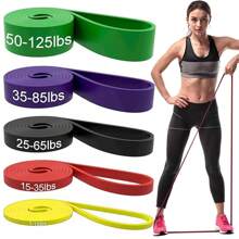 1 pieza Bandas de resistencia, bandas de ejercicio para asistencia en dominadas - Set de bandas de entrenamiento - Bandas de movilidad y potencia para hombres y mujeres fitness, aptas para yoga, pilates, gimnasio y ejercicios en casa