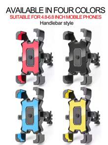 Suporte de celular para motocicleta com 4 garras, suporte de celular com navegação para entregadores de comida, suporte antivibração para celular, bicicleta elétrica, carro, compatível com iPhone, telefone Android, presente de aniversário, família, amigos para bicicleta e acessórios para motocicletas ao ar livre, suporte de celular para bicicleta