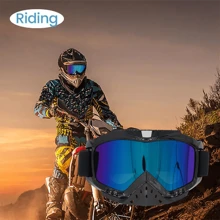 NetHong Motorcycle Racing Goggles Motocross Dirt Bike Off-Road Eyewear MX ATV UTV MTB - Multicolor - View 3