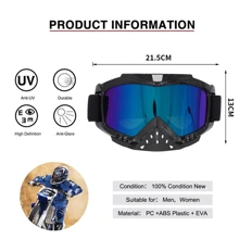 NetHong Motorcycle Racing Goggles Motocross Dirt Bike Off-Road Eyewear MX ATV UTV MTB - Multicolor - View 7