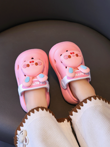 Girls' New Cute EVA Hollow Out Cartoon 2-In-1 Soft Bottom Beach Sandals, Lightweight And Fashionable Girls Clogs For Summer