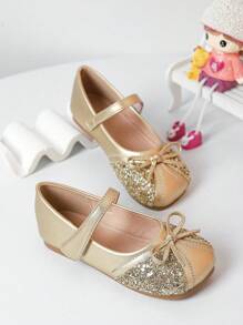 Beautiful Girl's Flat Bow Soft Bottom Shoes, Spring Summer