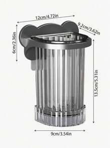 صندوق تخزين العيدان الصيني المركب على الحائط، وعاء تخزين أدوات المطبخ، رف تخزين للحمام، مناسب للمطبخ والحمام - متعدد الألوان - مشاهدة 8