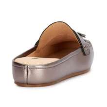 Women's Metallic Flat With Tassels And Open Heel Casual Comfort - 銀色 - 查看 4