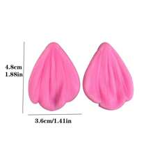 2 件/4 件/6 件花瓣形粘土切割器 - 用于制作耳环、聚合物粘土珠宝制作的粘土切割和成型工具 - 牡丹花 - 查看 11