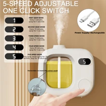 1 Stück 500mAh wiederaufladbarer Ultraschall-Aroma-Diffuser, intelligente digitale Anzeige, 5 einstellbare Modi, für Tisch oder Wand, Lufterfrischer & Geruchsentferner, geeignet als Valentinstags-Geschenk für Paare, Freund/Freundin