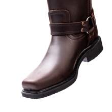 Bota De Trabajo Vaquera Con Argolla Seguridad American Welt - Café - Ver 10