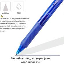 13 pièces ensemble de stylos effaçables professionnels grande capacité 0,5 mm - 2 stylos effaçables noirs et bleus + 10 recharges grande capacité + 1 gomme - stylo effaçable magique avec manche lavable pour le bureau, la papeterie et la rentrée scolaire - Ensembles - Voir 9