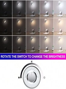 Cargador inalámbrico 3 en 1: altavoz Bluetooth, lámpara de mesita de noche retro y lámpara LED de carga rápida de 15W para escritorio - Multicolor - Ver 5