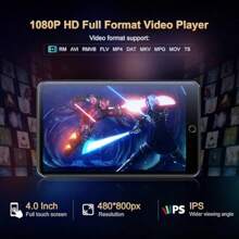 80GB MP3 Player Bluetooth WiFi Touch Screen Android Player With Speaker FM Radio Spotify  Music Deezer Audible Browser Up To 512GB - Black1 - View 3