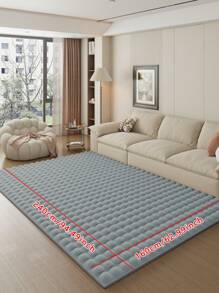 Alfombra grande y esponjosa para la sala de estar, adecuada para colocar al lado de la cama en el dormitorio, sala de estar, oficina y comedor. Alfombra de interior hecha de piel de conejo sintética con múltiples colores disponibles, tapete decorativo para el piso de la habitación. Alfombras y tapetes de piso para decoración del hogar - Gris Claro - Ver 7