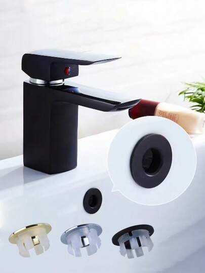 1Pc/5Pcs Sink Overflow Cover Decor Cap Vintage Bronze Brass Bathroom Basin Faucet Sink With Six-Foot Ring Insert Replacement Hole Cover Cap Chrome Trim Bathroom Accessories Bathroom Washbasin Hole Trim Overflow Ring Bathtub Faucet Accessories- Floor Drain Bathtub Accessories - Basin, Countertop, Sink, Overflow Hole Plug - Multi-Purpose Home Washbasin