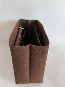 Felt Storage Bag,Coffee Inner Support Bag , Makeup Bag Insert Organizer For NeverFul PM GM MM Tote Handbag Organizer