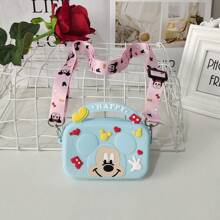 Nouveau sac à main en silicone Disney 2025, sac fourre-tout carré Mickey & Mouse, sac à épaule mignon pour enfants, sac à bandoulière en silicone