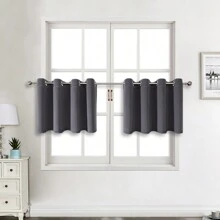 1 Paneel / 2 Paneele / Mehrere Größenoptionen, Premium-Gardine mit dreifacher Gewebekonstruktion, schwer verdunkelnd und wärmeisolierend, mit Ösen an der Oberseite, geeignet für Schlafzimmer, Wohnzimmer, Esszimmer, Küche, blockiert Licht und bietet Privatsphäre - Dunkelgrau - Übersicht 25