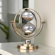 Globe Sand Clock Sand Timer Rotating Sand Clock, Sand Clock Timer 30 Minutes Sand Timer For Gifts, Home Office Desk Decor - Multicolor - View 4