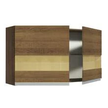 Alacena Madesa Glamy 120 Cm 2 Puertas Con Vidrio Color Marrón - Marrón - Ver 5