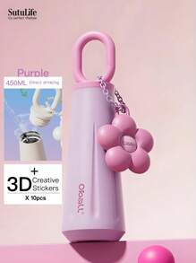 1 PIEZA, Vaso aislado SUS316 de alto valor estético para niñas, Botella de agua portátil, Botella con gran capacidad y diseño lindo