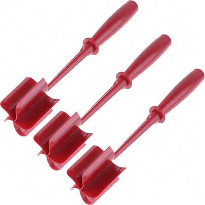 Confezione da 3 tritacarne per hamburger, schiacciapatate e tritatutto resistente al calore di alta qualità per carne macinata, tacchino macinato e altro, strumento per tritare in nylon e forchetta per carne, tritatutto antiaderente